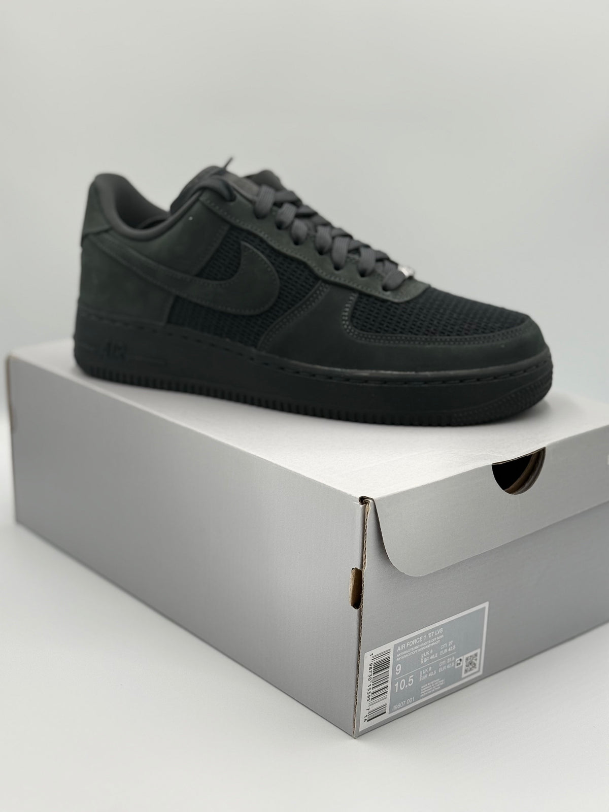 Nike Air Force 1 '07 LV8, II9807-001, Anthracite / Off Noir - Size US9