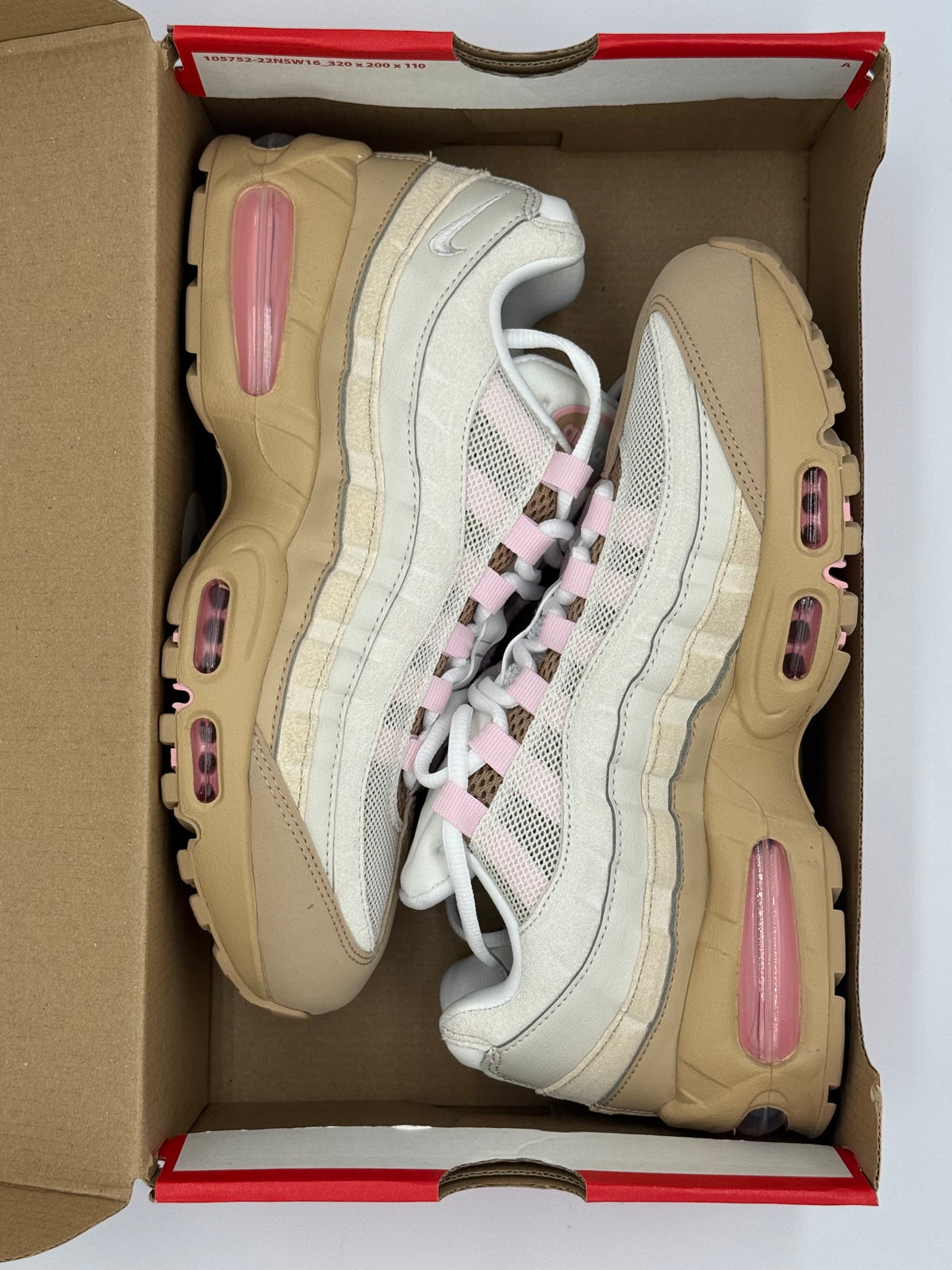 Women's Nike Air Max 95 Big Bubble, IB6396 201, British Khaki/Phantom-Linen - Size US8.5