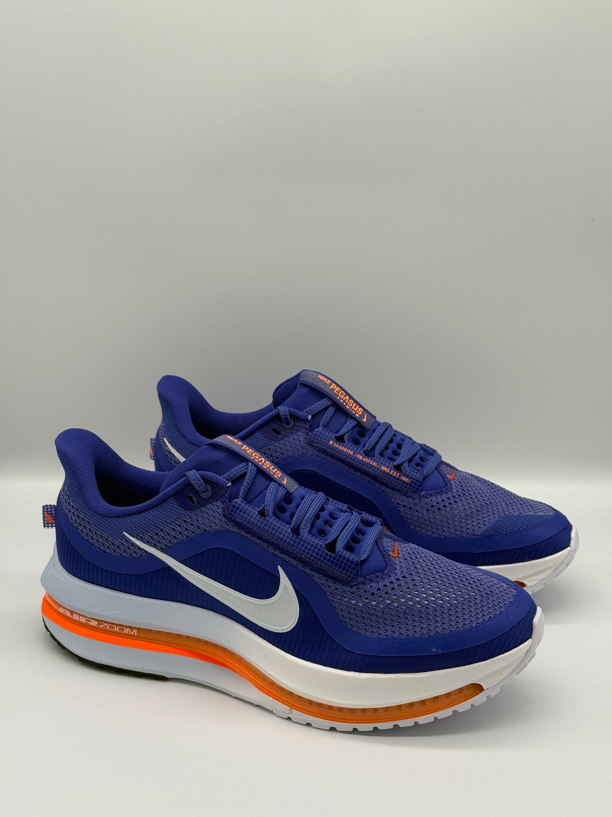 Nike Pegasus Premium, HQ2592 400, Lapis/White-Total Orange - Size US11