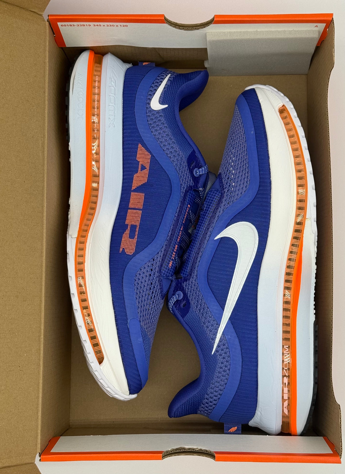 Nike Pegasus Premium, HQ2592 400, Lapis/White-Total Orange - Size US11
