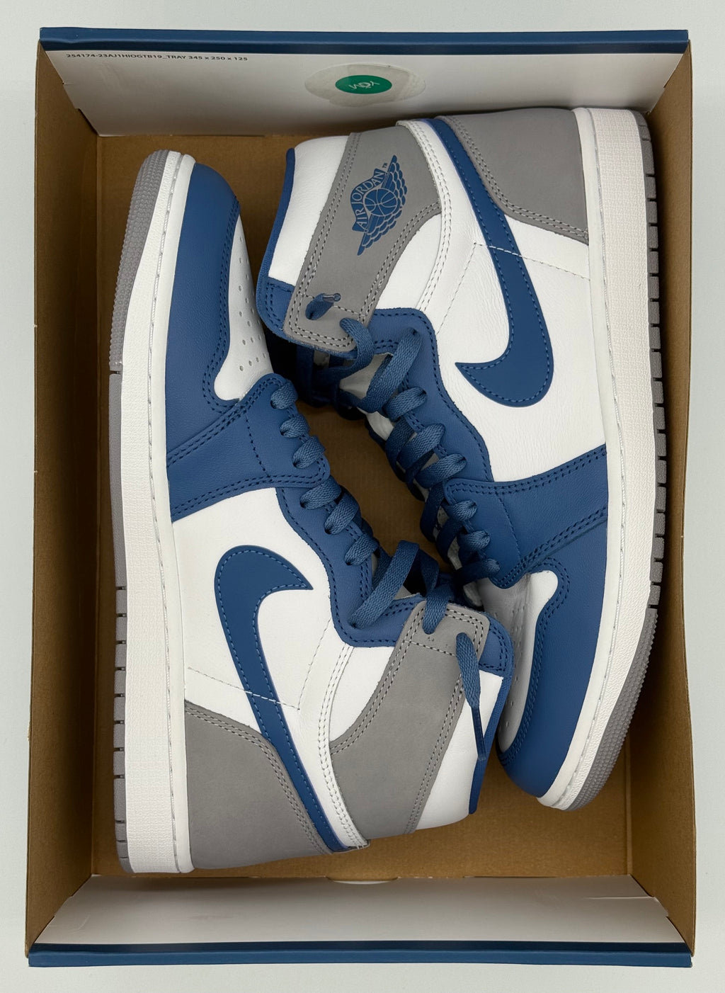 Air Jordan 1 Retro High OG, DZ5485 410, True Blue/White-Cement Grey - Size US11