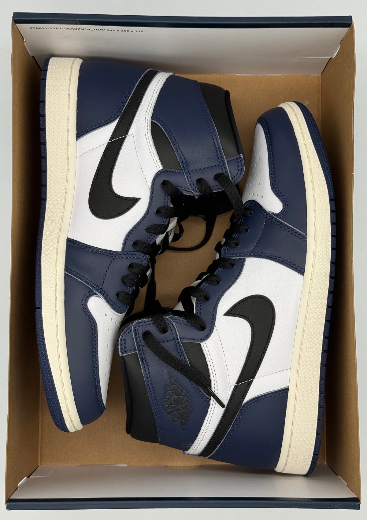 Air Jordan 1 Retro High OG, DZ5485 401, Midnight Navy/Black/White/Sail - Size US11
