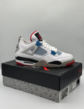 Air Jordan 4 Retro SE, CI1184 146, White/Military Blue-Fire Red - Size US10.5