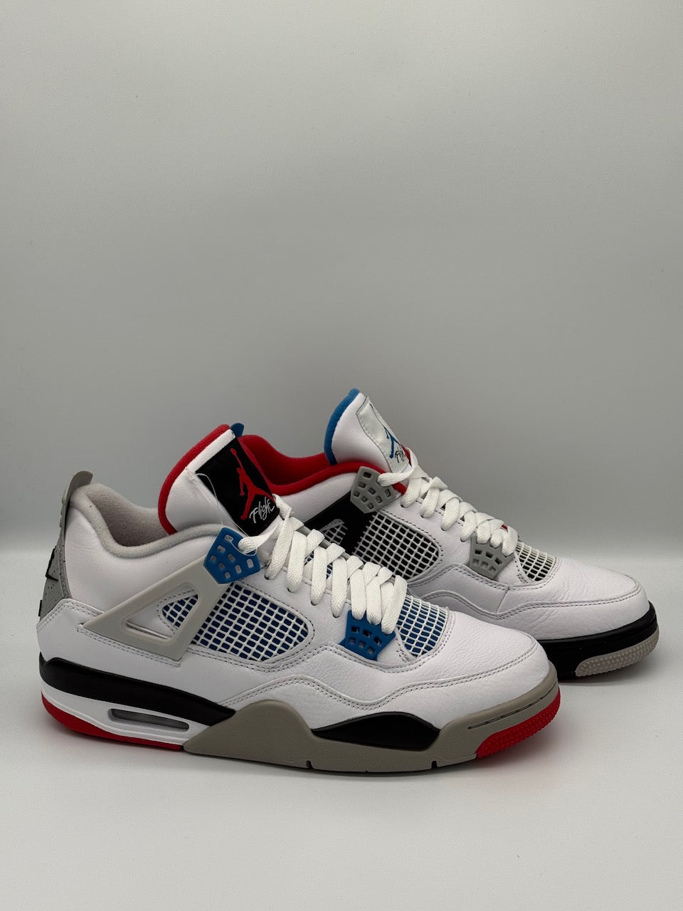 Air Jordan 4 Retro SE, CI1184 146, White/Military Blue-Fire Red - Size US10.5