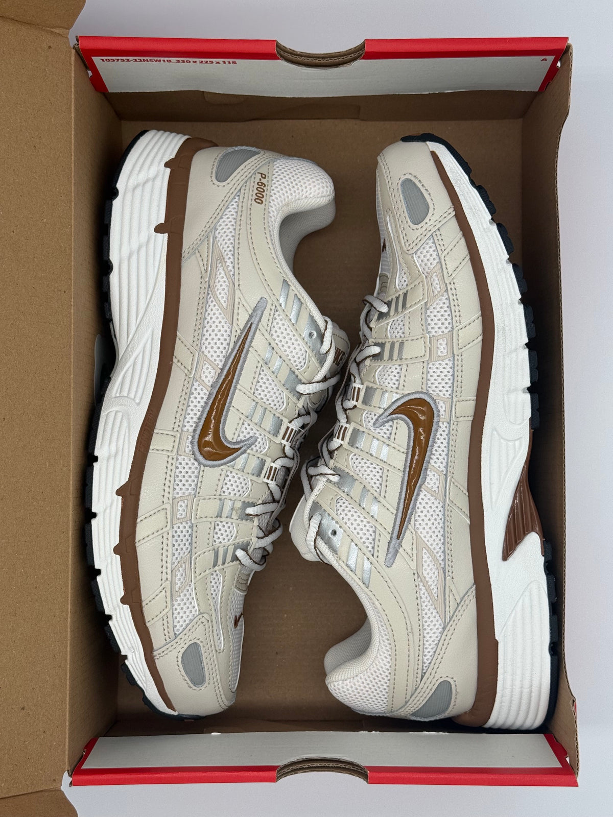 Nike P-6000, CD6404 106, LT Orewood BRN/LT British Tan- Size US10